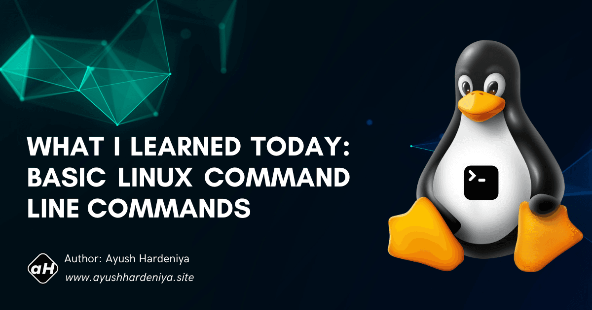 What I Learned Today: Basic LINUX Command Line Commands