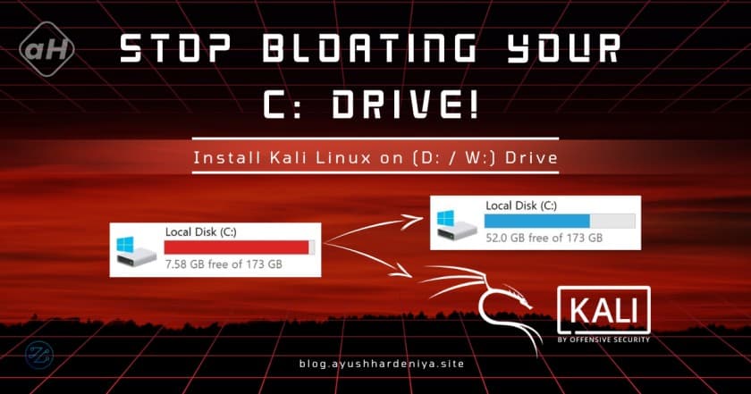 How to Install Kali Linux on a Secondary Drive without affecting Windows & WSL Performance
